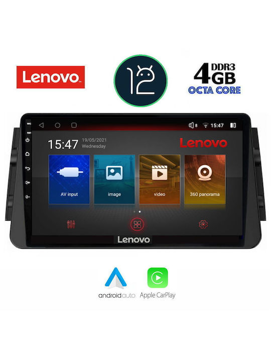 Lenovo Sistem Audio Auto pentru Nissan Micra 2017+ (Bluetooth/USB/AUX/WiFi/GPS/Partitură) cu Ecran Tactil 10.1"