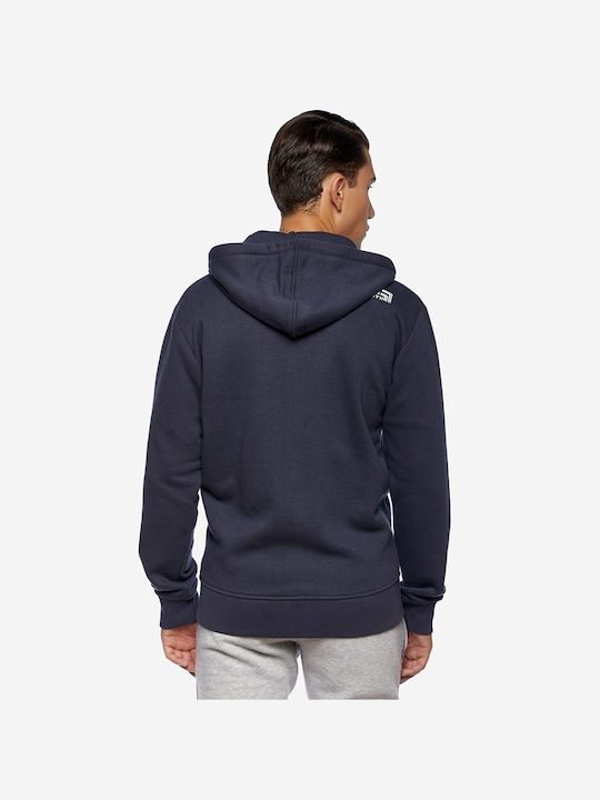 Brokers Jeans Men's Sweatshirt Jacket with Hood and Pockets Navy Blue