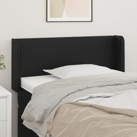 vidaXL Bed Headboard Faux Leather Black 103x88 cm