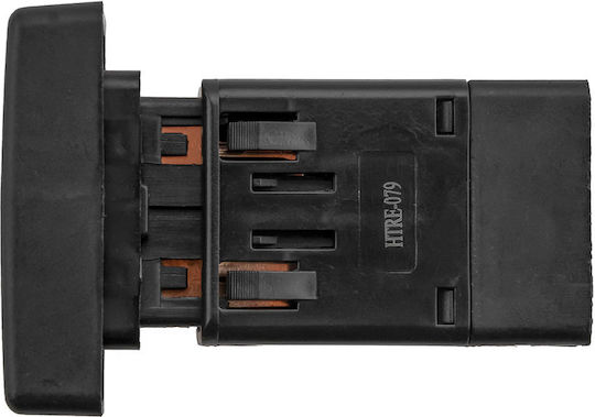 NTY Car Hazard Switch for Dacia Logan 8pin Black