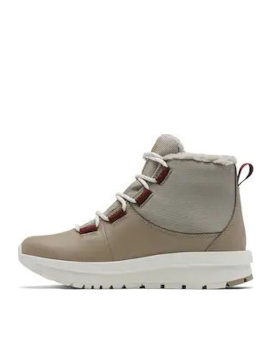 Moritza Leather Women's Ankle Boots Beige