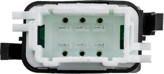 NTY Car Window Switch for Renault Clio II 6pin Black