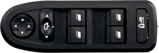 NTY Car Window Switch for Citroen C5 Peugeot 308 2008+ 6pin Black