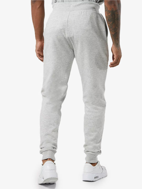 Rubin Sweatpants with Elastic Light Grey Marl