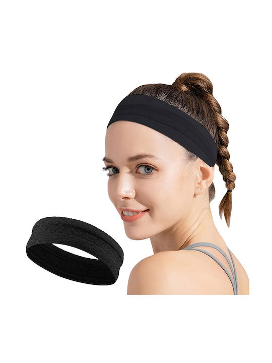 Hurtel 4691410 Sportstirnband Schwarz