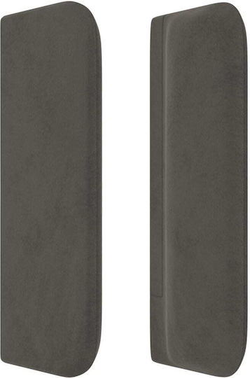 vidaXL Fabric Bed Headboard Dark Gray 103x88cm