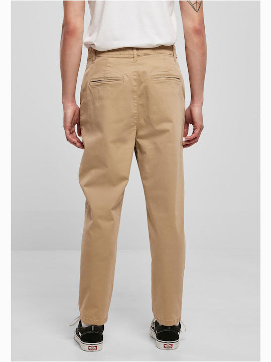 Urban Classics Men's Trousers Chino in Regular Fit Beige