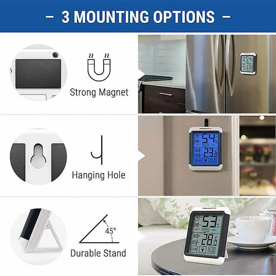 Thermo Pro Touchscreen and Backlight Digital Thermometer & Hygrometer for Indoor Use