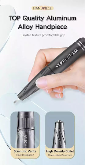 Mixcoco Nail Drill Power 40W Black with 40000 Rotations per Minute