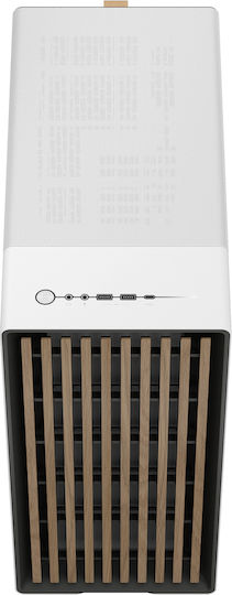 Fractal Design North Gaming Midi Tower Computer Case with Side Window Chalk White
