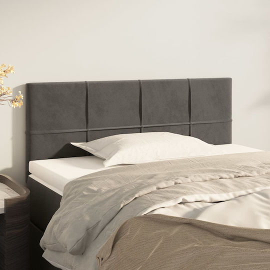 vidaXL Fabric Bed Headboard Dark Gray 90x78cm