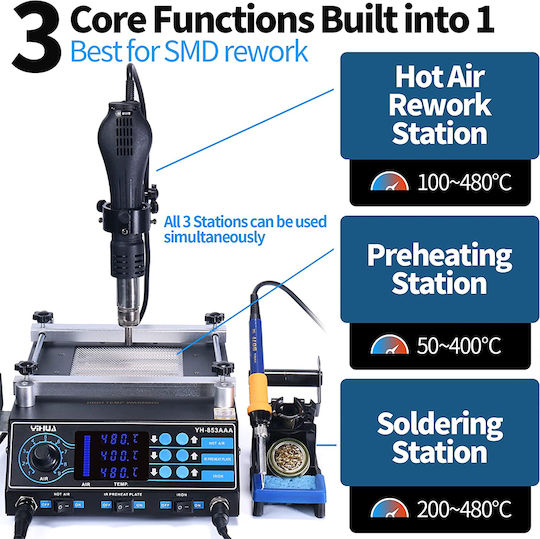 GloboStar 79973 Soldering Station Electric 1200W with Temperature Setting