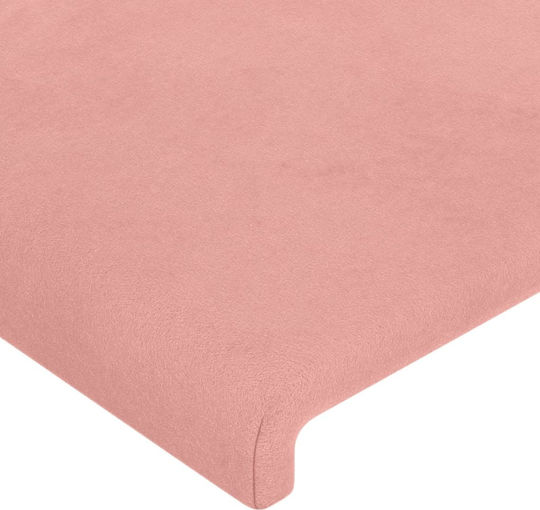 vidaXL vidaXL Stoffes Kopfstütze für Betten Rosa 103x88cm