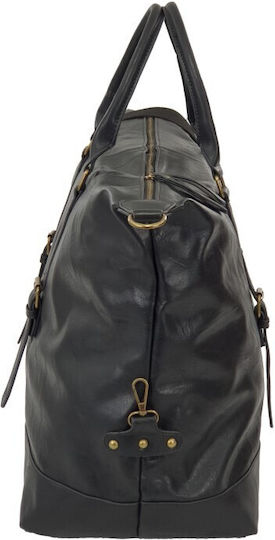 Playbags Σακ Βουαγιάζ Μαύρο από Δερματίνη Μ55xΠ20xΥ42εκ.
