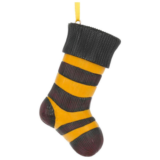 Harry Potter Hufflepuff Stocking Christmas Christmas Decorative Yellow Socks H9.5cm