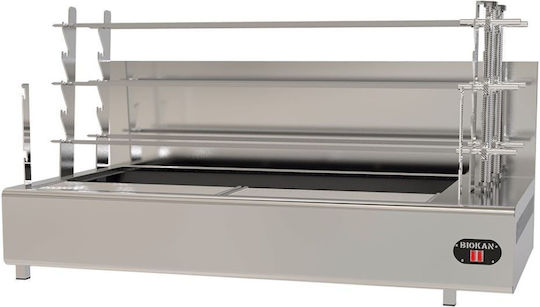 Biokan TLG34 Spieß-Grill Kohle mit Abmessungen 61x160x90cm