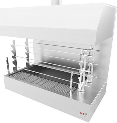 Biokan TLGΗ64 Spieß-Grill Kohle mit Abmessungen 81x160x150cm