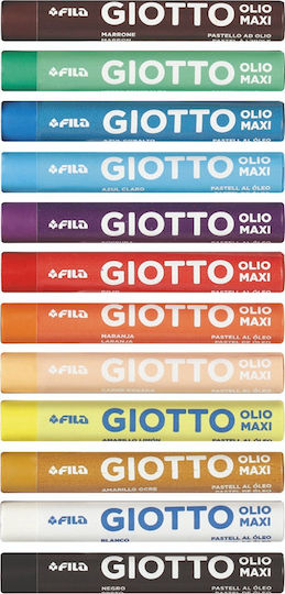 Giotto Oil Pastels Maxi Olio 12colours 000293400
