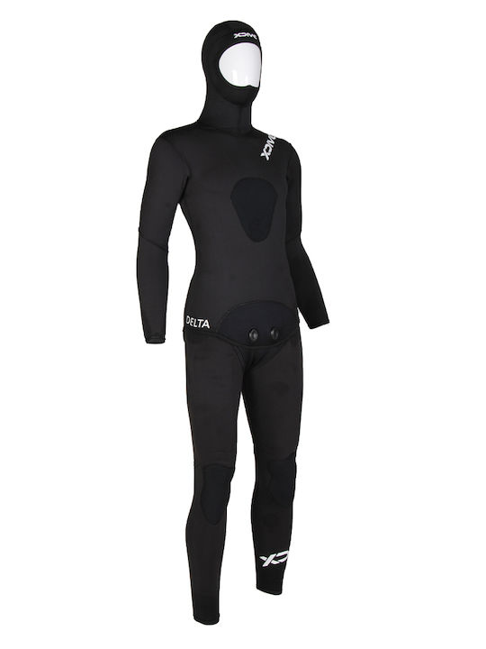 XDive Delta Divisible Shaved Wetsuit with Chest Pad for Spearfishing Black 3mm