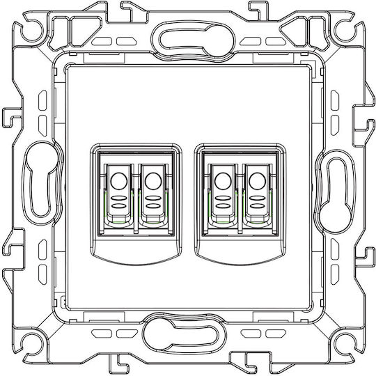 Aca Prime Socket Speakers without Frame in White color 1000113601