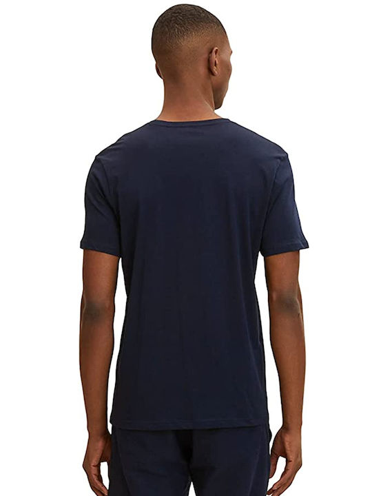 Tom Tailor Ανδρικό T-shirt Sky Captain Blue με Λογότυπο 1034535-10668