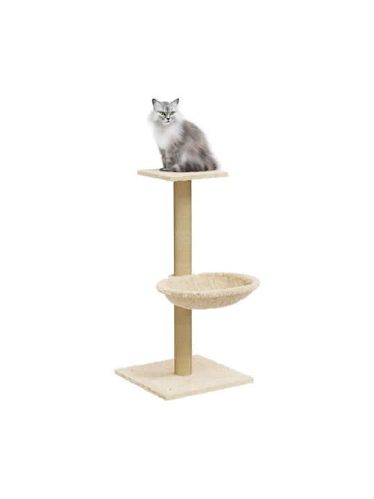 vidaXL Scratching Post Cat Trees Beige 35x35x74cm