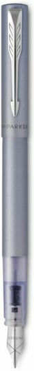 Parker Vector XL Writing Pen Medium Blue made of Brass with Blue Ink