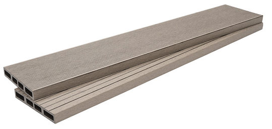 Newplan Deck Περίφραξης Κήπου Γκρι Ανοιχτό από WPC 360x14x2εκ. Γκρι