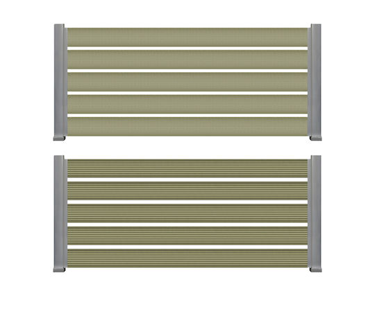 Newplan Garduri Deck de Grădină Olive din Magazin online WPC 360x12x2buc 1buc