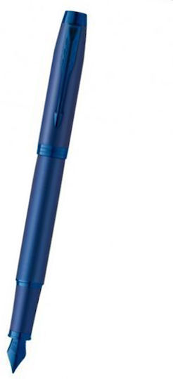 Parker IM Monochrome Piesă de Schimb pentru Vârf de Peniță Medium 1mm Albastru din Alamă cu 1 Vârfuri de Schimb