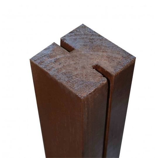 Showood Garden Fencing Supplies Intermediate for PP Kafasota Wooden Beam 120x7x7cm Brown