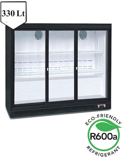 Lappas Kühlschrank Rückwandbar 330Es mit drei Türen H87.5xB133.5xT50.5cm