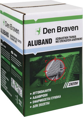 Bostik Den Braven Bandă de Asfalt Roșie cu Acoperire de Aluminiu 20043800