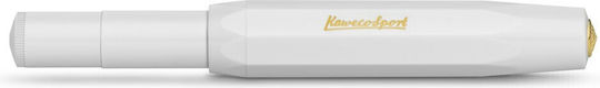 Kaweco Sport Classic Πένα Γραφής Medium Λευκή από Πλαστικό με Μπλε Μελάνι