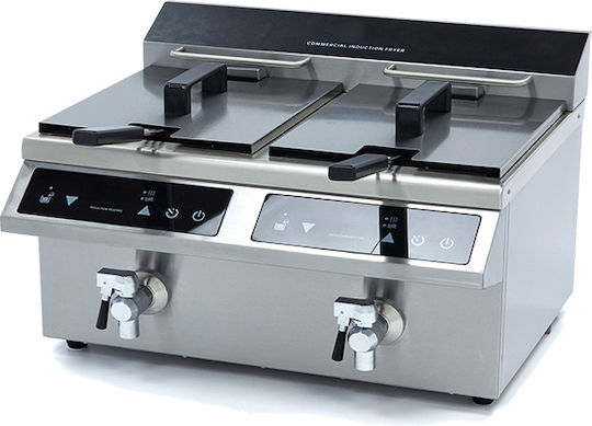 Lappas Elektrische Fritteuse Doppel 3.5kW Kapazität 2x8lt 58x50x41cm