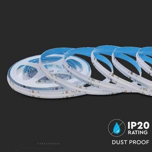 V-TAC Bandă LED 24V RGB Lumină 5m Tip COB cu Telecomandă