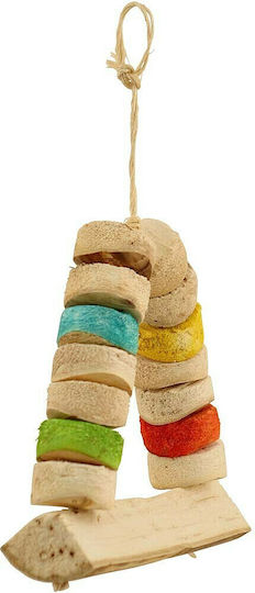 Bird Kabob Carnival Swing Wooden Parrot Cage Game Swing 36x32cm