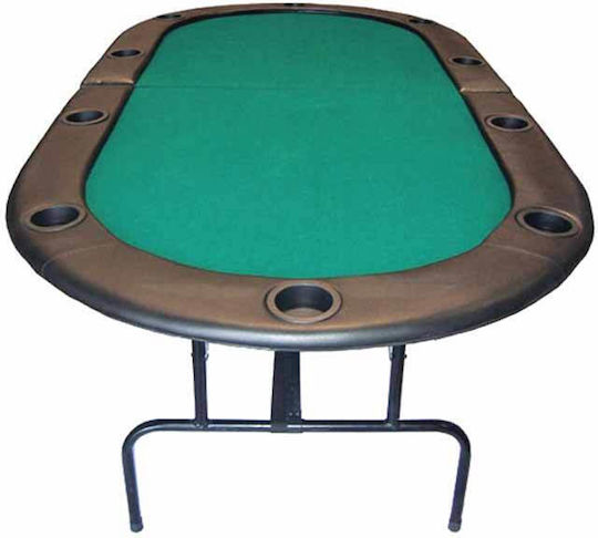 Vag Elegance Masa de poker Metalic Pliabil Verde 213x106cm. Pliere 1buc