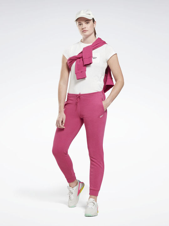 Identity Παντελόνι Φόρμας με Λάστιχο Semi Proud Pink