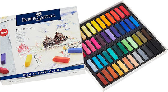 Faber-Castell Soft Pastels Set von Buntstiften mit 48 Farben