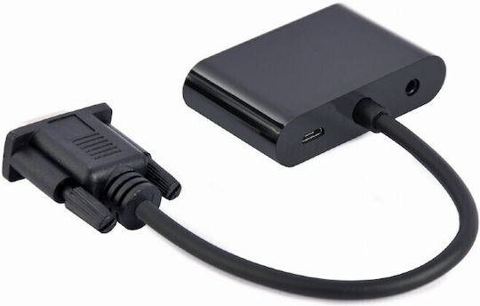 Cablexpert Μετατροπέας VGA male σε HDMI / VGA female 1τμχ A-VGA-HDMI-02