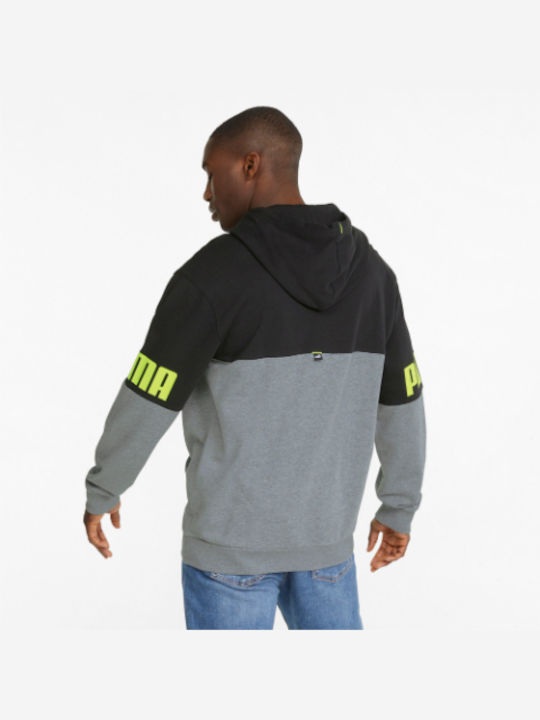 Puma Power Men's Sweatshirt with Hood and Pockets Multicolour