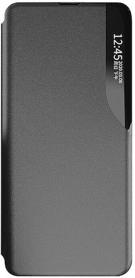 Ancus Smart Flip Synthetic Leather Book Black (iPhone 14)