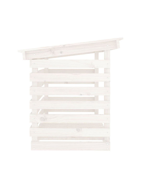 vidaXL Hölzernes Box Holzlagerung 108x73x79cm Weiß
