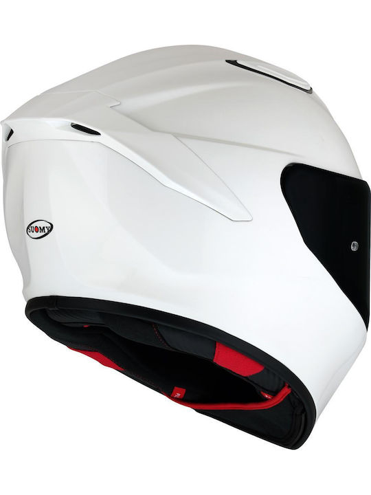 Suomy Track-1 Plain W3 / White Κράνος Μηχανής Full Face ECE 22.06 1350gr