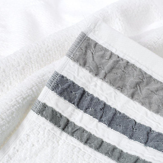 Cryspo Trio Bath Towel Set 3pcs Plade Grey Weight 550gr/m²