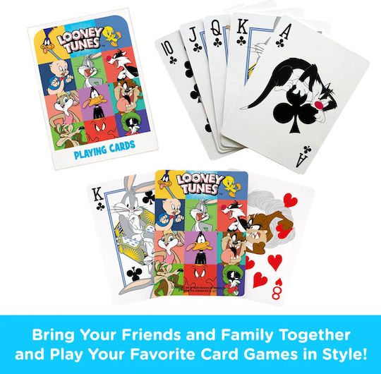 Aquarius Looney Tunes Take Over Collectible Playing Cards Laminated