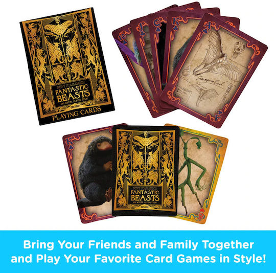 Aquarius Fantastic Beasts Ediție de colecție Pachet de cărți Plastifiată
