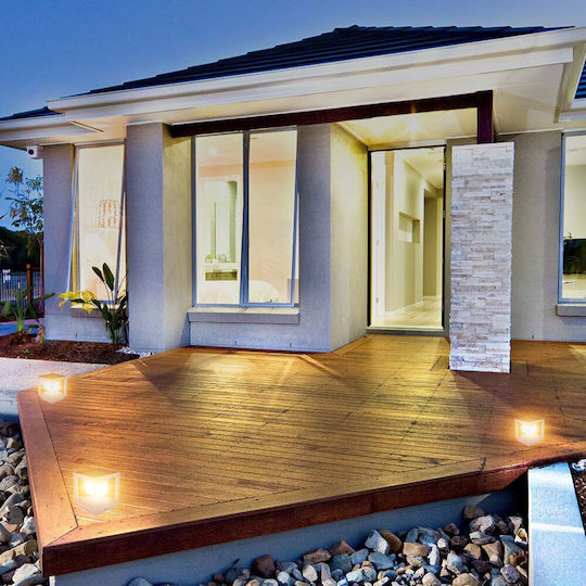 V-TAC Solar Light Floor 2W 90lm Warm White 3000K with Motion Sensor and Photocell IP65 14cmx14cmx16.3cmcm