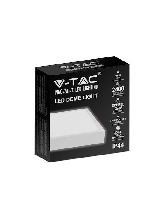 V-TAC Deckenleuchte für den Außenbereich mit integriertem LED in Weiß Farbe 7628